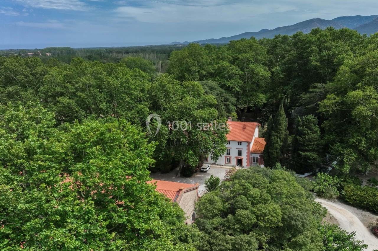 Vue aérienne Domaine Castell de Blés